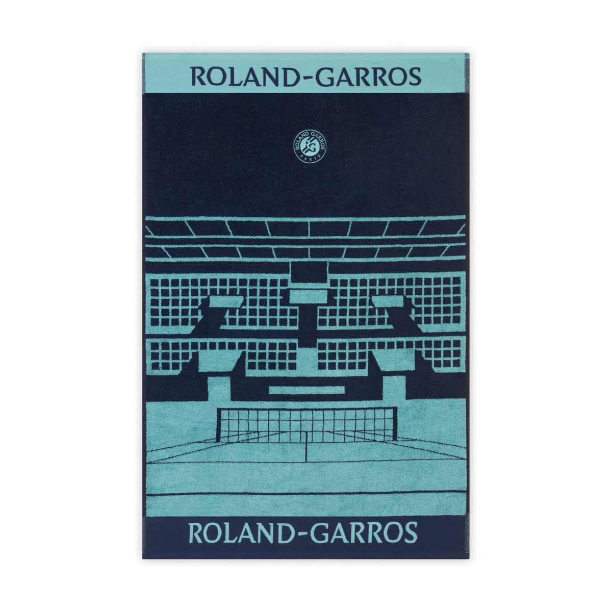 ROLAND GARROS - Evening Session Towel 2023 Edition - Eiffel Tower - 100% Cotton - Navy - 70 x 105 cm