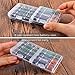 KEEPOW 12 Pcs AA/AAA Battery Storage Case Holder Box, Clear Color