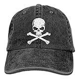 Crossbone Skull Head Men Baseball Caps Adjustable Hats Black