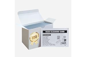 DEFTUN 100 pcs Credit Card Reader Cleaning Cards CR80 Dual Side POS Swipe Card Reader Cleaner for MSR90 MSR605X MSR X6 etc.