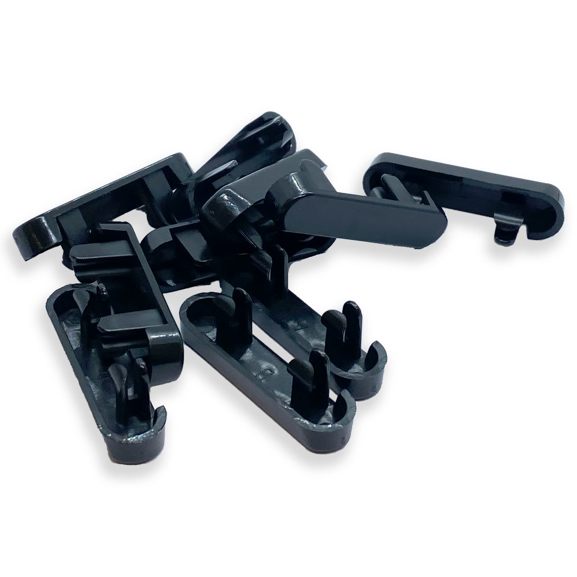 Black RAL9005 Upvc Replacement Drainage Caps Weep Hole Drainage Covers uPVC Double Glazing Caps (Moudlings) - 10 Pack