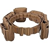 YAKEDA Tactical Battle Belt Duty Belts Law Enforcement Police Utility Gun Belt With Pouches 7 in 1