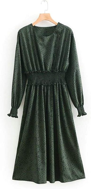 elasticated waist midi dress