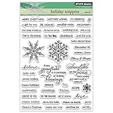 Penny Black 30-307 Holiday Snippets Transparent Decorative Rubber Stamp Set