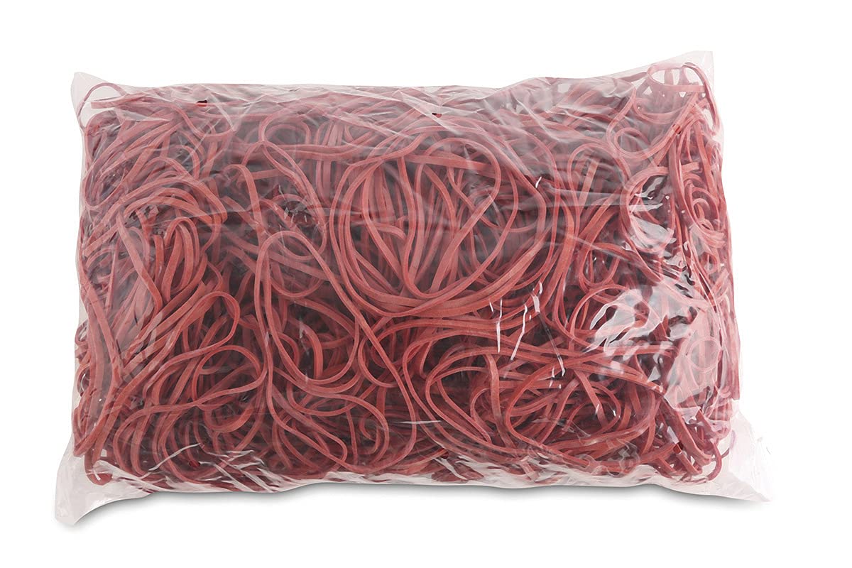 Rubber Bands OFFICE PRODUCTS Diameter 80mm 1,5x3mm 1000g Red/Small Office Accessories/Type-Standard/Material-Rubber/Weight (g)-1000 / Colour-Red/Size-1,5x3mm / Dimensions (mm)-średnica: 80