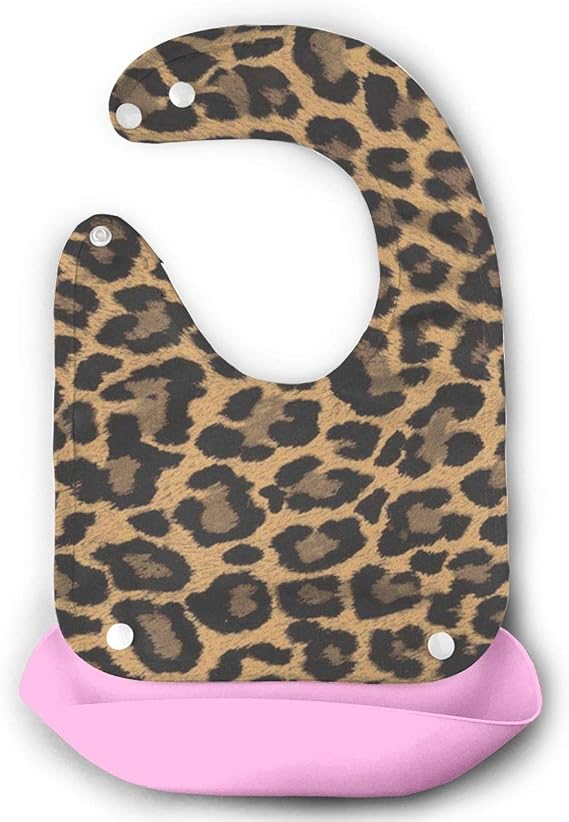 leopard print bib