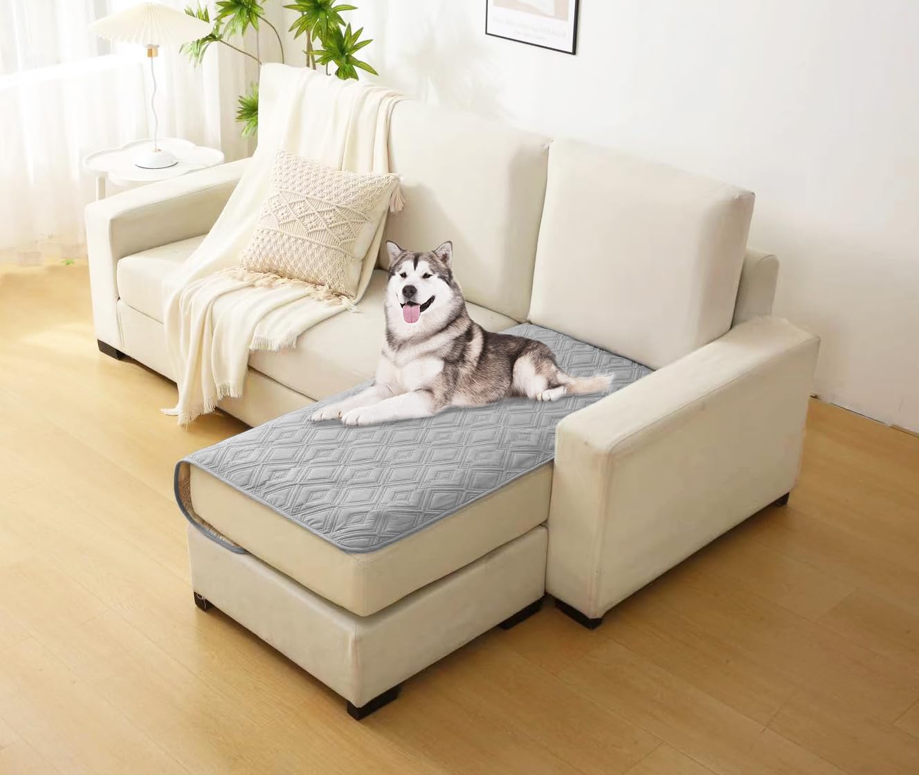 LPMOERA Waterproof Reversible Couch Sofa Cover