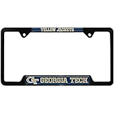 Georgia Tech Metal License Plate Frame (Black Frame - Mascot)