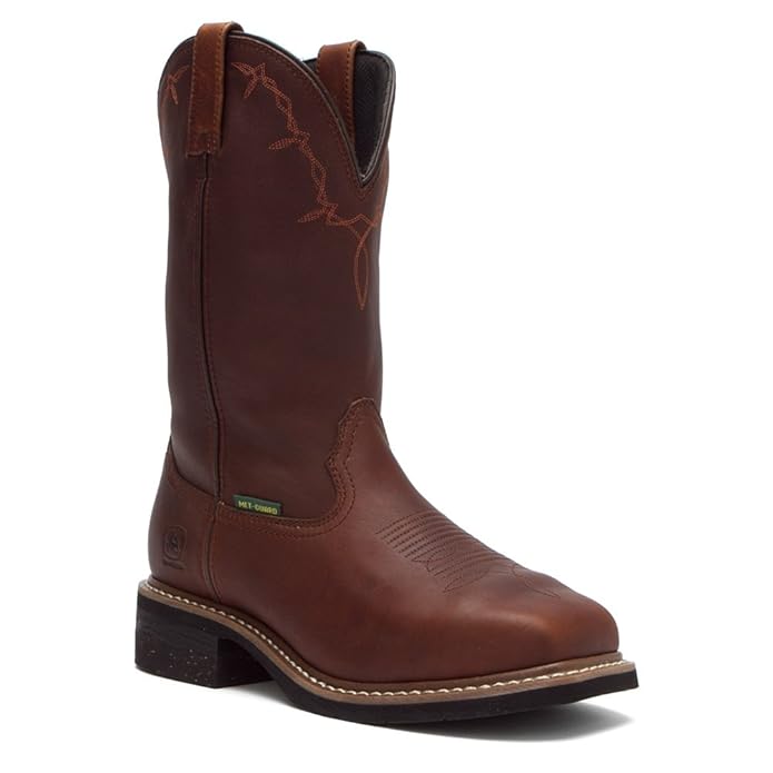 John Deere Met Guard Broad Square Toe Men's Leather Boots Review