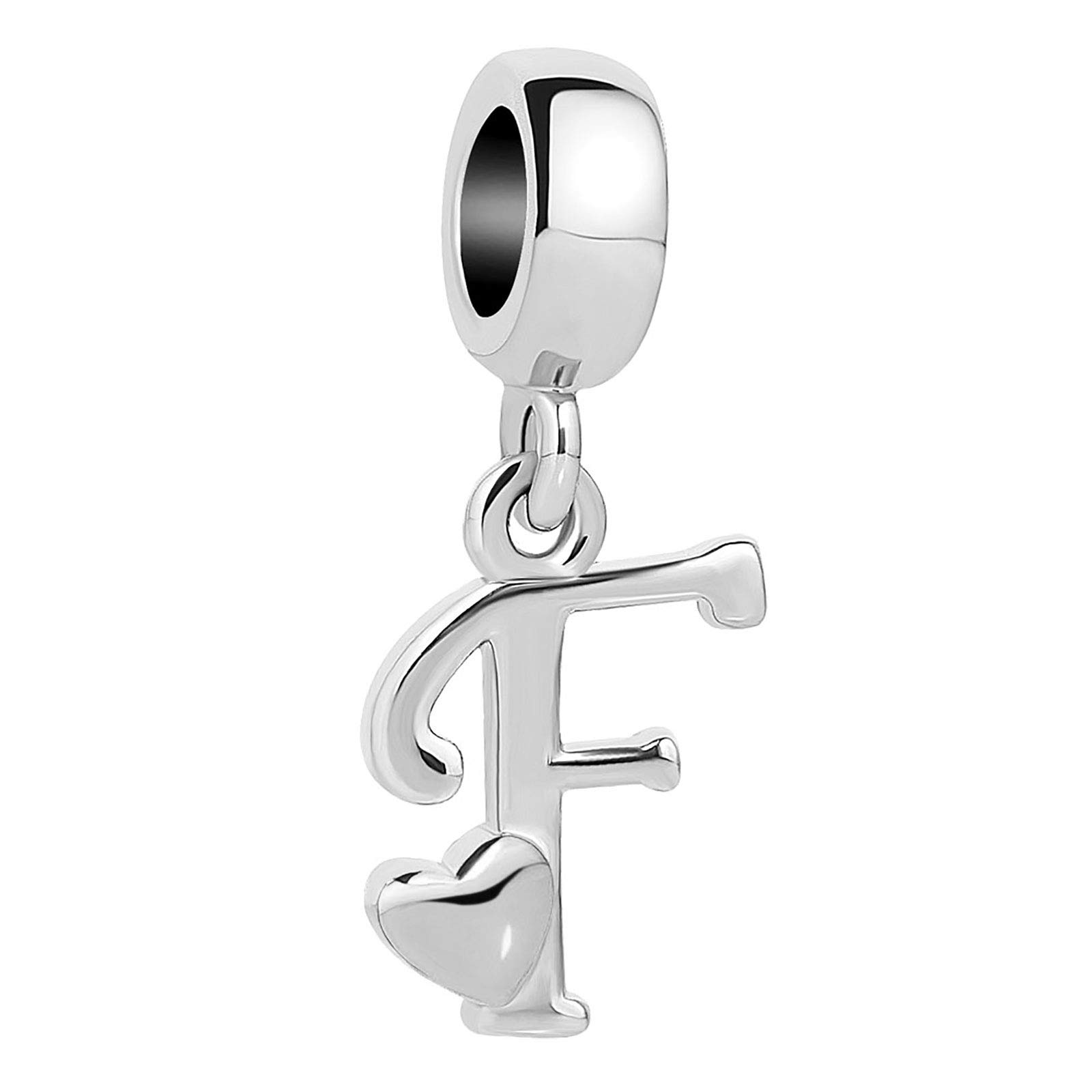 KunBead Jewelry Letter F Initial Charms for Women Clearance Granddaughter Birthday Bracelets and Charms