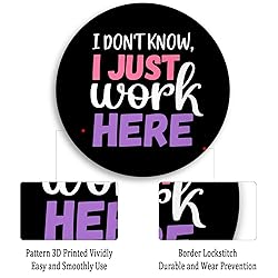 Gctriki Round Mouse Pad 8.6 x 8.6 Inch, Funny