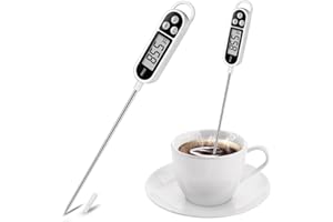 1pc Digital Food Thermometer for Cooking Bread Baking Sourdough Liquids, Meat Thermometer Digital with Super Long Probe, Whit