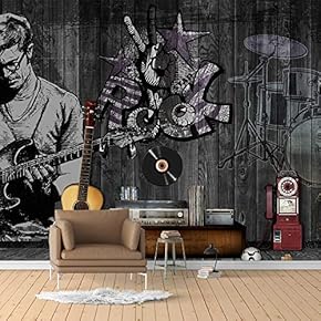 Wall Murals for Bedroom Vintage Bar Theme Removable Wallpaper Peel and Stick Wall Stickers - 66x96 inches