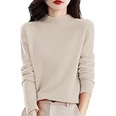 Rjognt Sweaters for Women Mock Turtleneck Warm Pullover Sweater