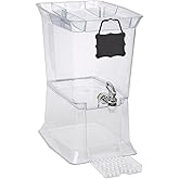 Buddeez Tritan Beverage Dispenser with Party Top Lid and Drip Tray - 2.5 Gallon Drink Dispenser - Drink Dispenser - BPA Free