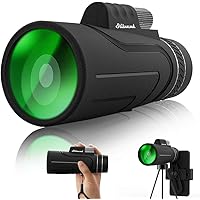 Monocular Telescope,16x50 High Definition,with Quick Smartphone Holder,Newest Waterproof Monocular,Day & Low Night…