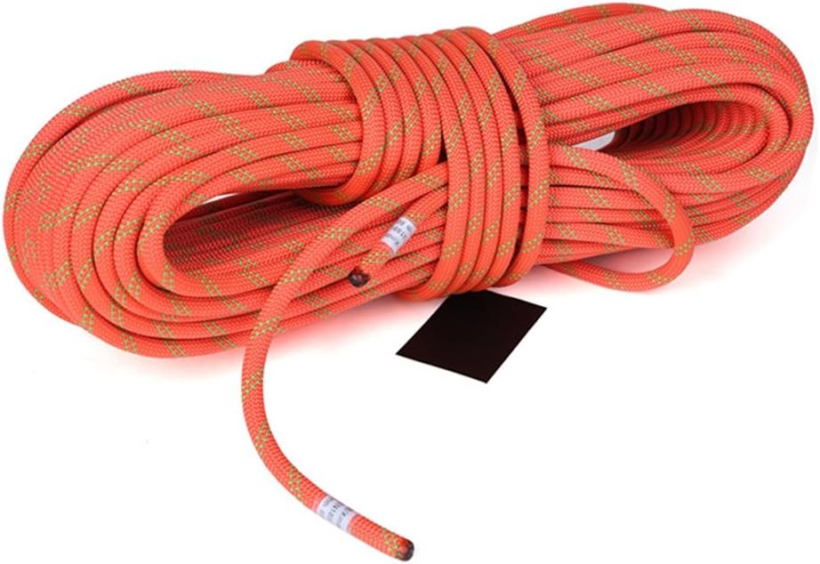 DoMyfit 11mm Static Rope Camping Rock Climbing Rope 26KN High Strength Safety Rope for Working at Height Climbing Equipment