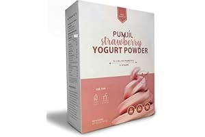 Pumjil Ice Cream Mix, Probiotic Soft Serve Ice Cream Mix, Ideal for Frozen Yogurt and Smoothies, 55 Servings Per Box Soft Serve Mix, 163 Ounce eatable portion (Strawberry Sugar Free)