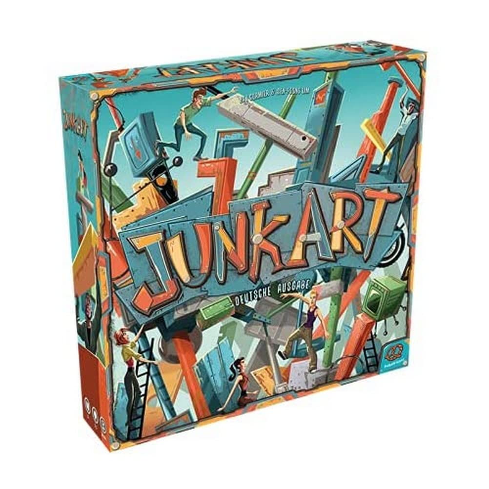 Pretzel Games Junk Art Family Game Skill Game German, Multicoloured, Colourful, 6 Players, 8+ Years, 30+ Minutes