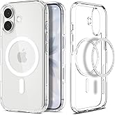 Spigen for iPhone 17 Case, Ultra Hybrid MagFit [TPU Covered Camera Control] [Anti-Yellowing] [Compatible with Magsafe] - Clear