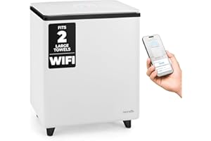 SereneLife Smart WiFi Towel Warmer, Large Capacity Electric Towel/Blanket Heater with Auto Shut-Off, One-Touch Control, Overh