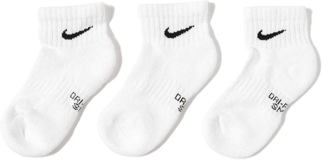 Amazon コドモビームス こども ビームス ソックス 靴下 Nike パフォーマンス クッションド クオーター トレーニングソックス 3p 21 23cm キッズ 100ホワイト 21 23cm 靴下 ソックス 通販