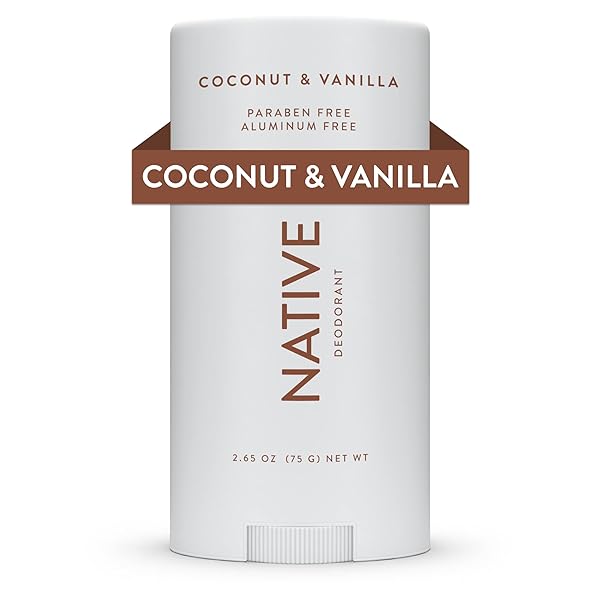 NATIVE DEODORANT CONTAINS NATURALLY DERIVED INGREDIENTS, 72 HOUR ODOR CONTROL | DEODORANT FOR WOMEN AND MEN, ALUMINUM FREE WITH BAKING SODA, COCONUT OIL AND SHEA BUTTER | COCONUT & VANILLA
