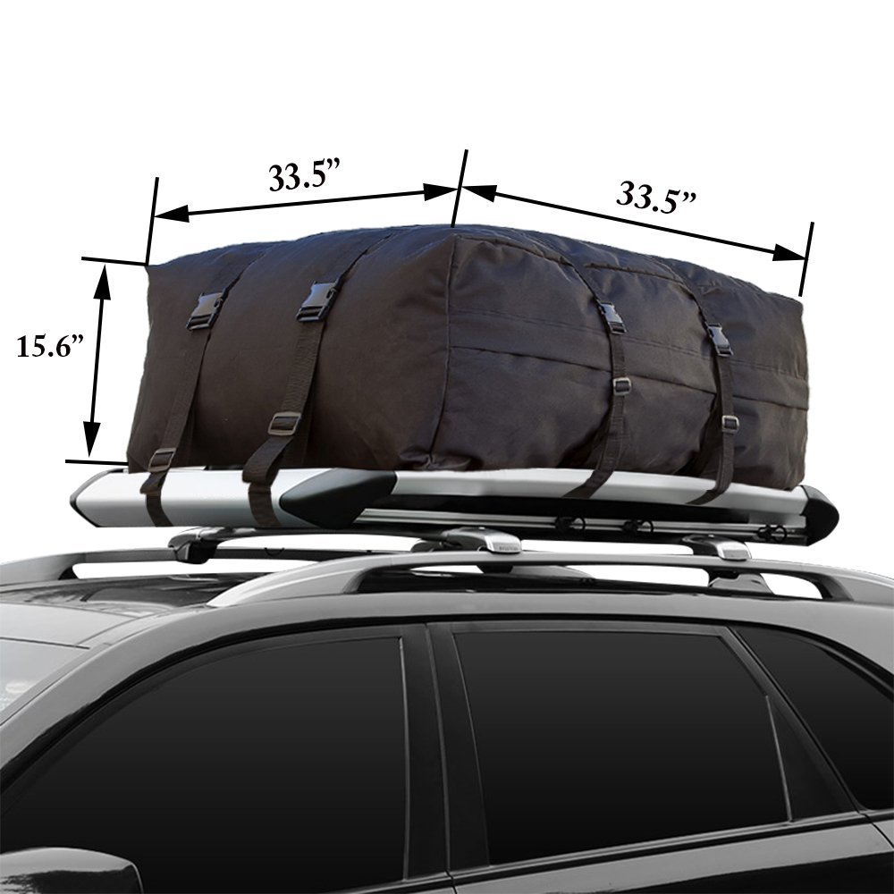 Waterproof Cargo Carrier Bag Luggage Carrier Bag (10 Cubic Ft) Great for Cars Vans Trucks Suvs Car Luggage Carrier