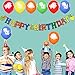 UNOMOR Dinosaur Birthday Banner and 24PCS Dinosaur Balloons for Dinosaur Party Supplies