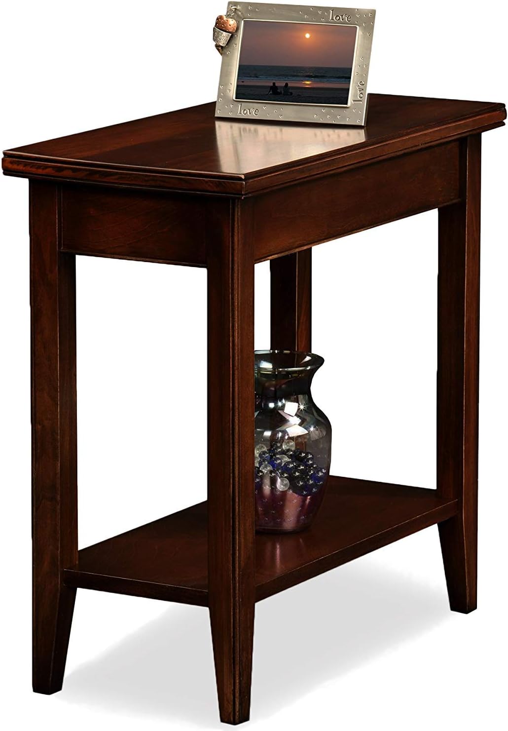 BOIS ART Narrow Chairside End Table(12 inches W x 24 inches D x 24 inches H)