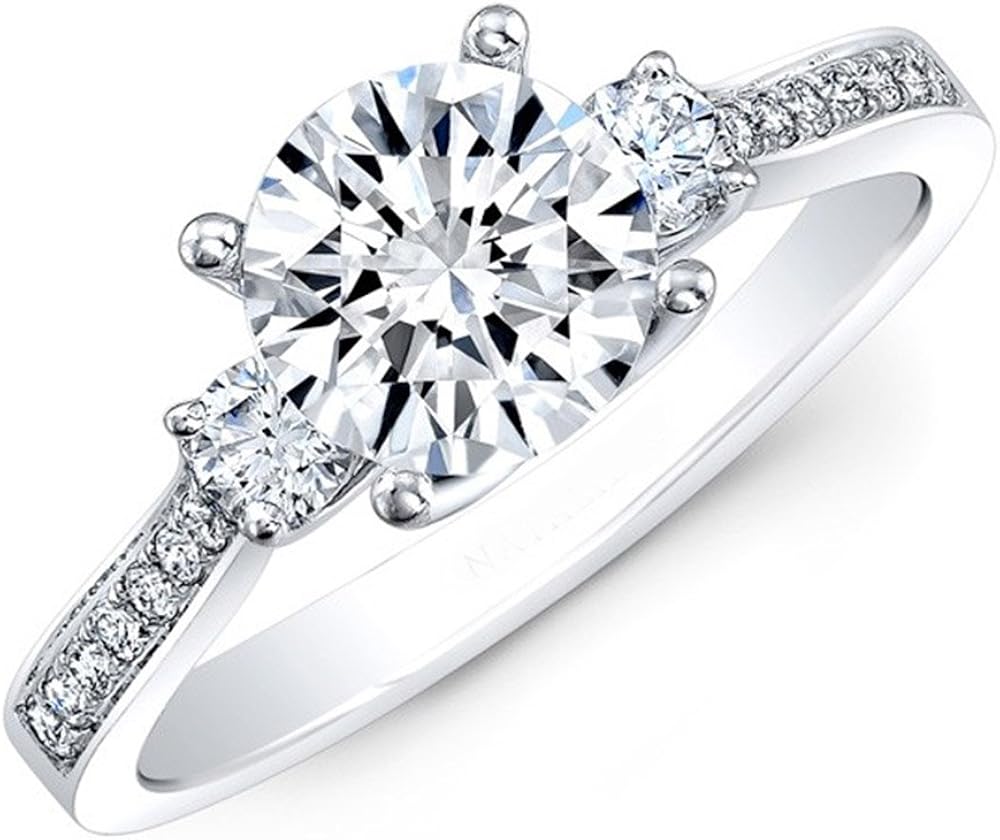 Diamond Ring For Women’s, Diamond 14K White Gold, Solitaire