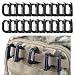 FansArriche 20 Pcs Multipurpose D-Ring Grimloc Locking for Molle Webbing with Gift Box (Black) primary
