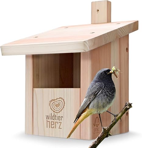 Wildtier Herz Nistkasten Fur Rotschwanzchen Rotkehlchen Co