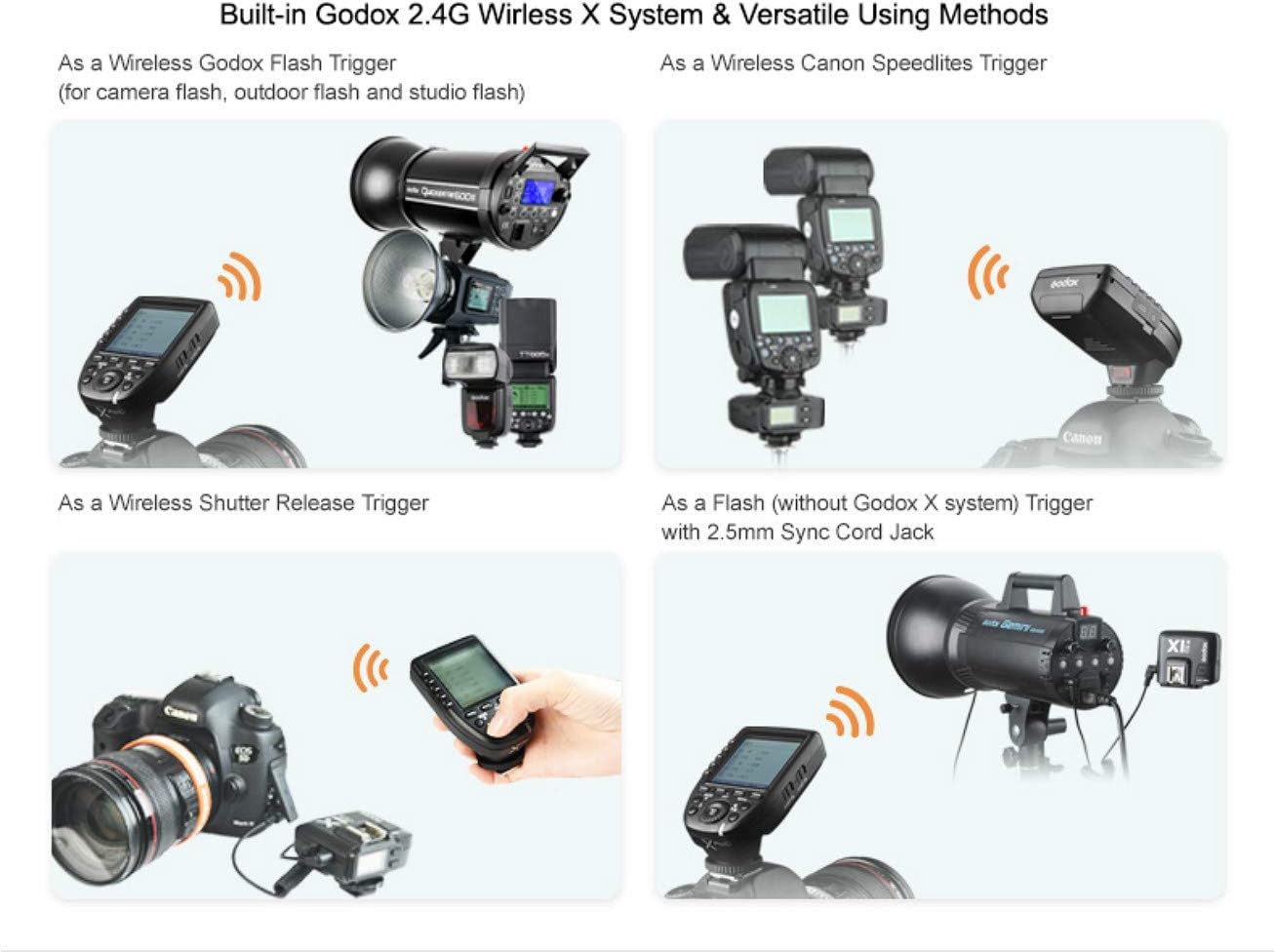 Godox XPro TTL Wireless Trigger,1/8000s High-Speed-Sync,5 Dedicated Group Bottons and 11 Customizable Functions (XPro-C Compatible with Canon) - Image 5