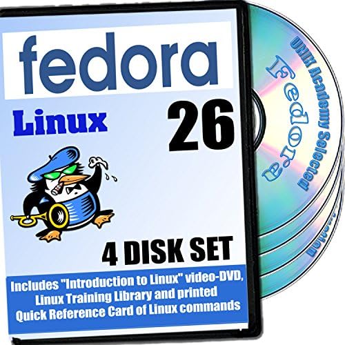 Fedora 25 Linux, 4-Discs DVD Installation And Reference Set