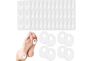 Shynek 72Pcs Oval Shape Felt Callus Pads Soft Callus of Foot Adhesive Foot Callous Cushions Bulk for Men and Women Reduce Foo