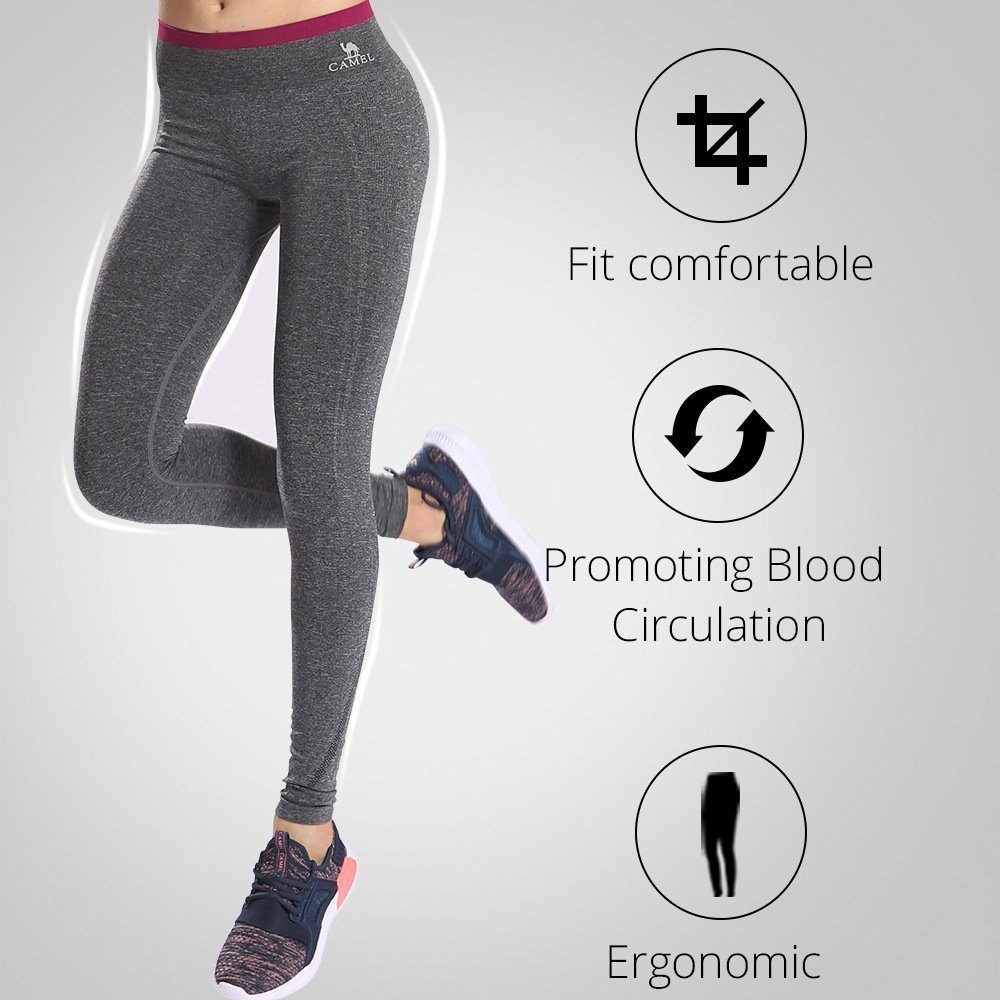 Camel Yoga Pants Gym Leggings High Waist Tights Comfortable Fitness Trousers Sport Sweatpants Workout Pants，Quick-drying