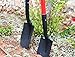 TABOR TOOLS Shovel with Rounded Blade and Comfortable D Grip 31 Inch Fiberglass Handle, Digging Spade. J201A. (D Handle, Round Blade)