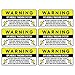 6pc GPS Tracking Anti Theft Stickers for Cars | GPS Tracker Decals for Vehicles VIN Cover and Car Security