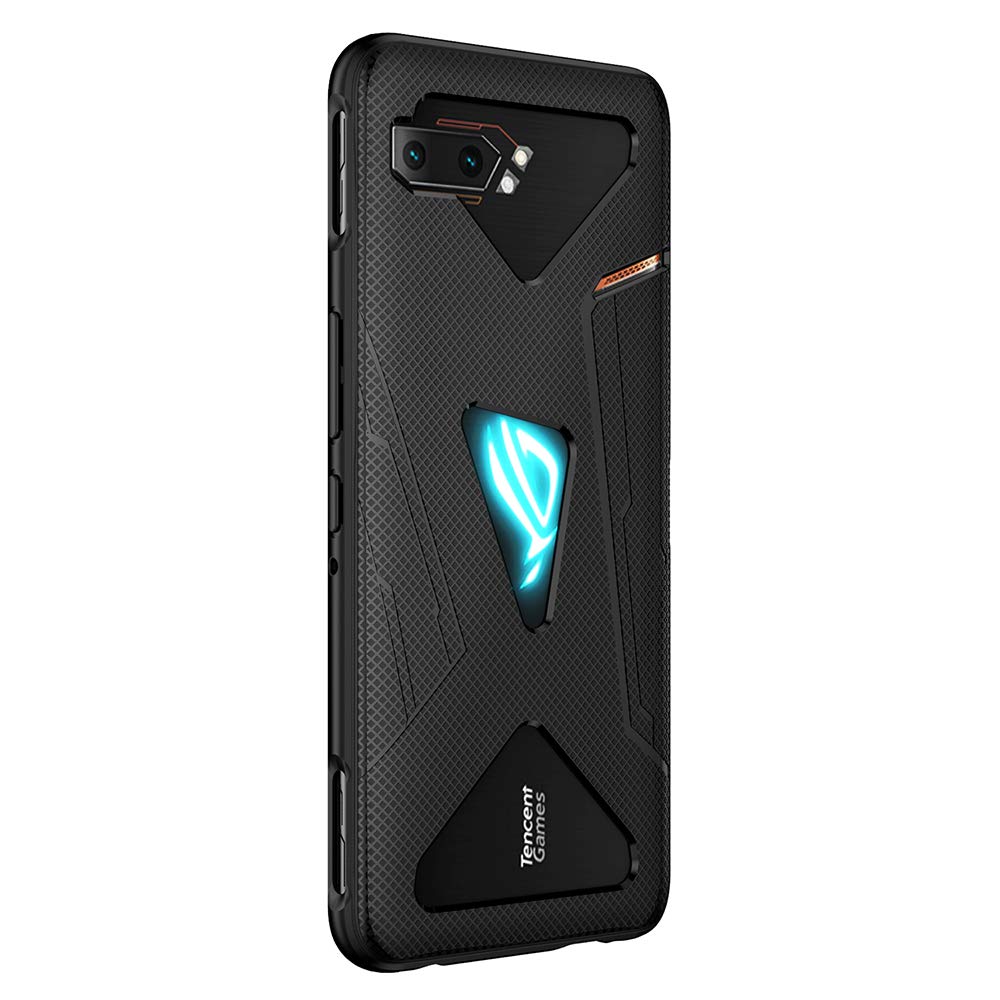 NOKOER Case for Asus ROG Phone 2, TPU Flexible Material Ultra-thin Cover, Anti-Fingerprint Slim Fit Phone Case [Wear Resistant] [Slip-Resistant] - Black