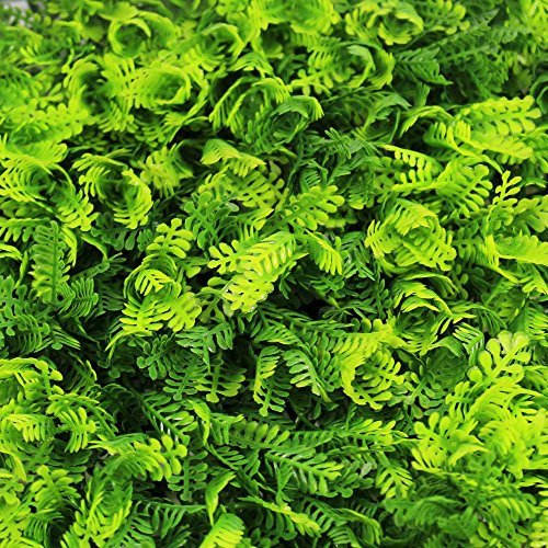 ULAND Artificial Hedges Panels, Outdoor Greenery Ivy Privacy Fence Screening, Home Garden Wedding Decoration (6, A017 Green)