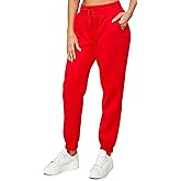 IUUI Women's High Waisted Sweatpants Fleece Joggers Pockets Cotton Lounge Athletic Baggy Pants