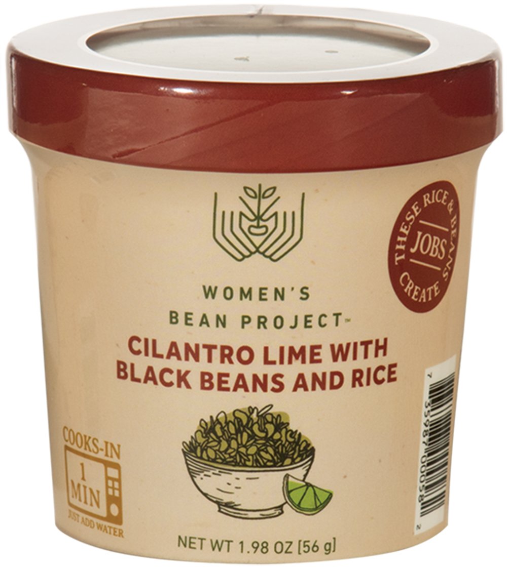 Amazon Com Women S Bean Project Instant Meal Cup With Cilantro Lime Rice And Black Beans 1 98 Ounce Grocery Gourmet Food