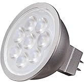 Satco Accessory - 2 Inch 6.5W 2700K 25 Degree MR16 LED GU5.3 Base Replacement Lamp 6 Quantity LED Bulbs