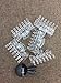 6pcs Long Clear Plastic Mini Hairpin 14 Claws Hair Clip Clamp Barrette DIY Accessories Hairpin for Women and Girls