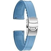 ULLCHRO Watch Strap Watch Band 20mm 22mm Man Waterproof Quick Release Bands Sport Replacement Strap Soft FKM Rubber Watchband