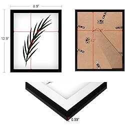 NAOKBOEE 8x12 Picture Frame in Black, Photo Frames