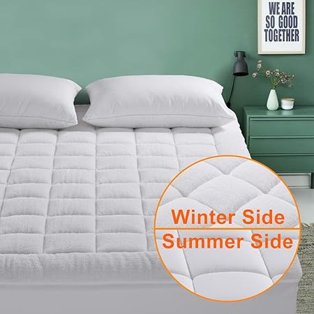 Amazon Com Emonia King Mattress Pad Reversible For All Seasons