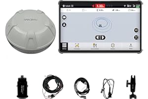 SMAJAYU SMA10 Tractor GPS Guidance System for Agriculture, Precision Farming Navigation System with PPP and SBAS, 10cm Accuracy by PPP, 2.5cm by RTK High Accuracy Anti-Interference GNSS Antenna