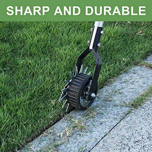 BARAYSTUS Wheel Rotary Edger, Rotary Shear, Sidewalk Manual Lawn Edger